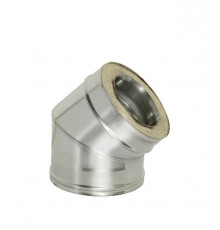 Отвод Дымок 45° х d150х230 мм с изоляцией AISI 439