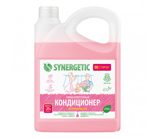 Кондиционер Synergetic Аромамагия для белья 2,75 л Кондиционер Synergetic Аромамагия для белья 2,75 л