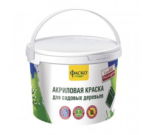 Краска для деревьев защитная Фаско акриловая 2,5 кг Краска для деревьев защитная Фаско акриловая 2,5 кг