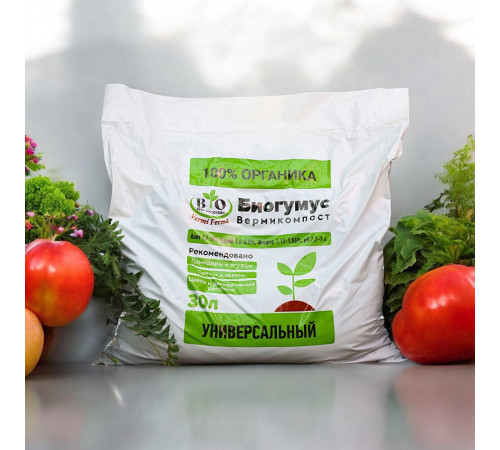 Удобрение органическое сухое универсальное Биогумус Bio Organic 15 кг Удобрение органическое сухое универсальное Биогумус Bio Organic 15 кг