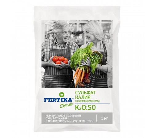 Удобрение минеральное сухое гранулированное Сульфат калия Fertika 1 кг