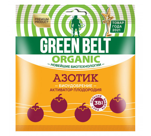 Биоудобрение сухое для растений активатор плодородия Азотик Green Belt 90 г Биоудобрение сухое для растений активатор плодородия Азотик Green Belt 90 г