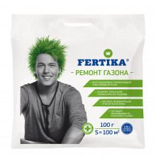 Удобрение минеральное сухое гранулированное Ремонт газона Fertika 100 г