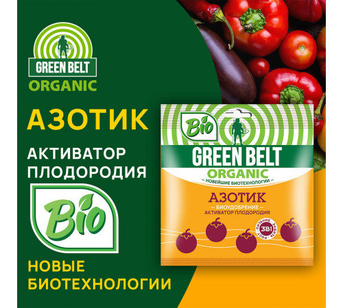 Биоудобрение сухое для растений активатор плодородия Азотик Green Belt 90 г Биоудобрение сухое для растений активатор плодородия Азотик Green Belt 90 г