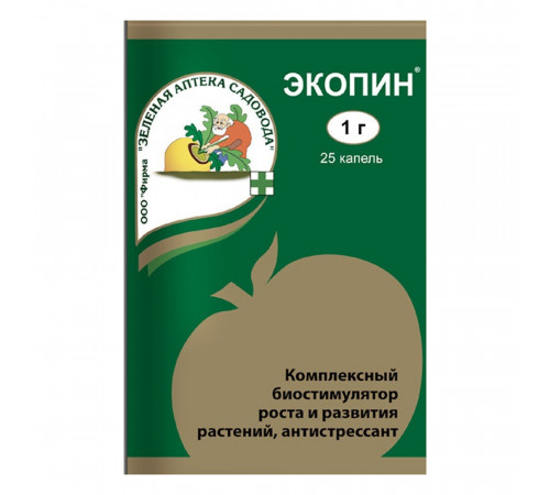 Регулятор роста для растений Зеленая Аптека Садовода Экопин 1 г Регулятор роста для растений Зеленая Аптека Садовода Экопин 1 г