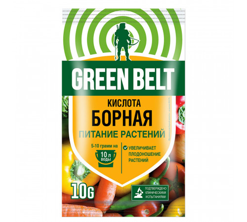 Удобрение борная кислота Green Belt 10 г Удобрение борная кислота Green Belt 10 г