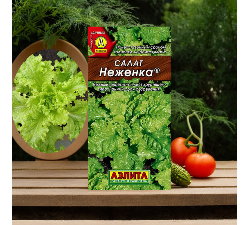 Салат Неженка листовой Аэлита 3 г Салат Неженка листовой Аэлита 3 г