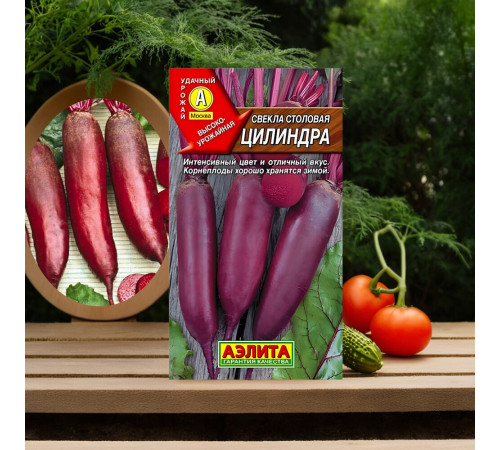 Свекла столовая Цилиндра Аэлита 20 шт. Свекла столовая Цилиндра Аэлита 20 шт.