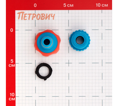 Штуцер 1/2-3/4 для соединения шлангов MPF внутренняя резьба пластиковый (ДС.071284) Штуцер 1/2-3/4 для соединения шлангов MPF внутренняя резьба пластиковый (ДС.071284)