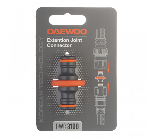 Соединитель 1/2х3/4 для поливочного шланга Daewoo пластиковый (DWC 3100) Соединитель 1/2х3/4 для поливочного шланга Daewoo пластиковый (DWC 3100)