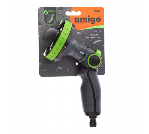 Пистолет для полива Amigo 6 режимов (79401) Пистолет для полива Amigo 6 режимов (79401)