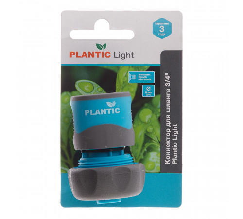 Коннектор 3/4 для шланга Plantic Light полипропиленовый (39371-01) Коннектор 3/4 для шланга Plantic Light полипропиленовый (39371-01)