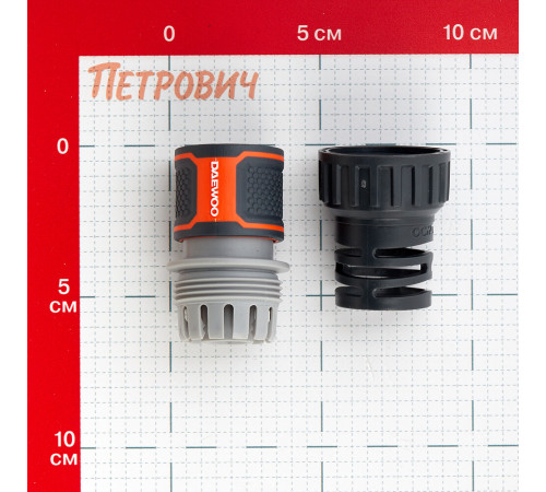 Коннектор 5/8х3/4 для шланга Daewoo пластиковый (DWC 2019) Коннектор 5/8х3/4 для шланга Daewoo пластиковый (DWC 2019)
