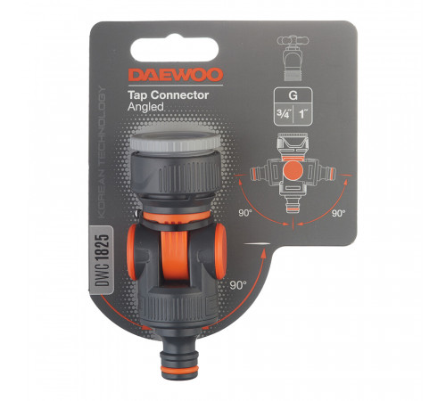 Адаптер 3/4х1 для крана Daewoo пластиковый поворотный (DWC 1825)