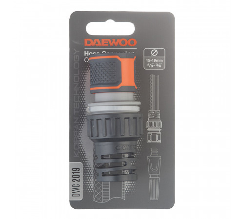Коннектор 5/8х3/4 для шланга Daewoo пластиковый (DWC 2019) Коннектор 5/8х3/4 для шланга Daewoo пластиковый (DWC 2019)