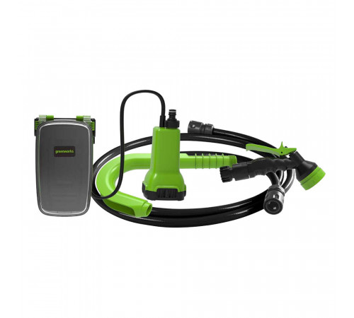 Насос аккумуляторный для полива из бочки Greenworks 24V G24SWP со шлангом 2 м и распылителем (3401007) Насос аккумуляторный для полива из бочки Greenworks 24V G24SWP со шлангом 2 м и распылителем (3401007)