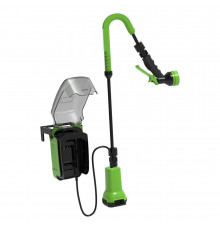 Насос аккумуляторный для полива из бочки Greenworks 24V G24SWP со шлангом 2 м и распылителем (3401007)