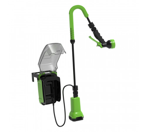 Насос аккумуляторный для полива из бочки Greenworks 24V G24SWP со шлангом 2 м и распылителем (3401007) Насос аккумуляторный для полива из бочки Greenworks 24V G24SWP со шлангом 2 м и распылителем (3401007)