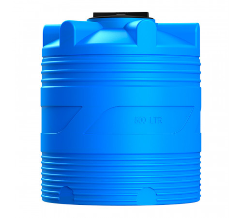 Емкость Polimer Group V-500 500 л пластиковая с крышкой синяя