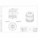 Емкость Polimer Group V-500 500 л пластиковая с крышкой синяя