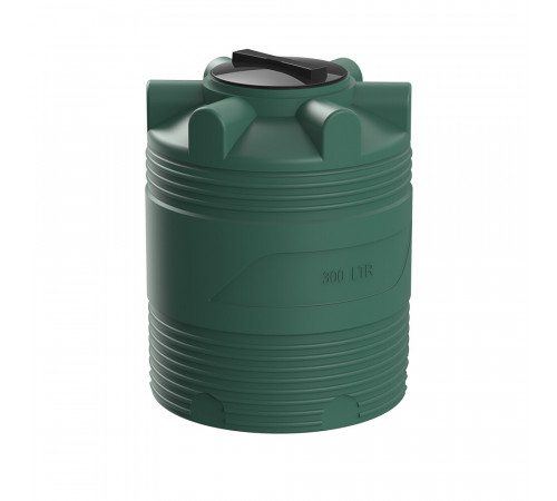 Емкость Polimer Group V-300 300 л пластиковая с крышкой зеленая