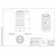 Емкость Polimer Group N-200 200 л пластиковая с крышкой синяя