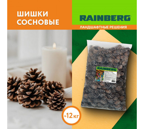 Шишка сосновая декоративная Rainberg 60 л Шишка сосновая декоративная Rainberg 60 л