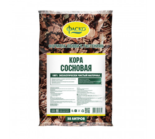 Кора Фаско сосновая фракция 25-50 мм 50 л Кора Фаско сосновая фракция 25-50 мм 50 л
