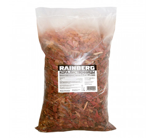 Кора Rainberg лиственницы фракция 30-60 мм 60 л Кора Rainberg лиственницы фракция 30-60 мм 60 л