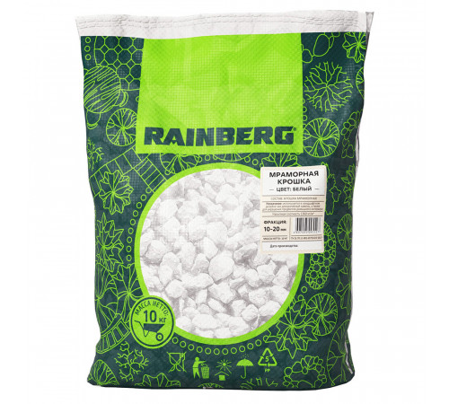 Мраморная крошка Rainberg 10-20 мм 10 кг белая Мраморная крошка Rainberg 10-20 мм 10 кг белая
