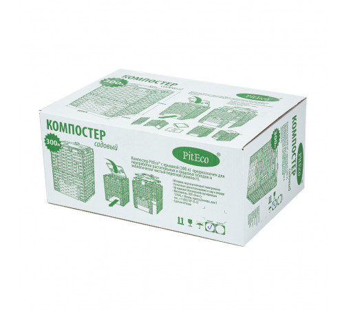 Компостер с крышкой Piteco 300 л Компостер с крышкой Piteco 300 л