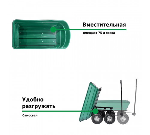 Тележка садово-строительная четырехколесная Helex 75 л 250 кг (G201) Тележка садово-строительная четырехколесная Helex 75 л 250 кг (G201)