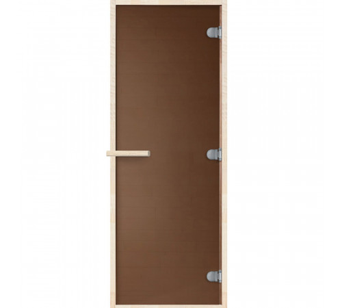Дверь для бани и сауны стеклянная бронза матовая DoorWood Теплая ночь 690х1890 мм (DW01125) Дверь для бани и сауны стеклянная бронза матовая DoorWood Теплая ночь 690х1890 мм (DW01125)