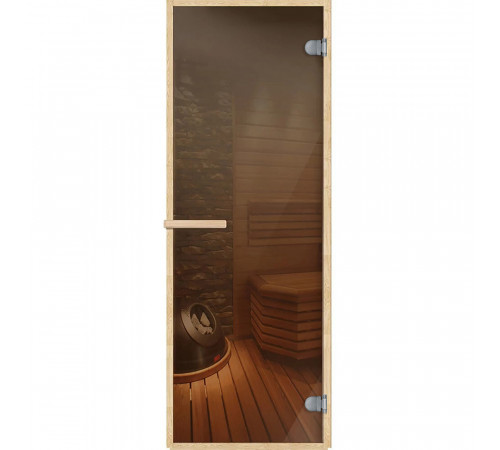 Дверь для бани и сауны стеклянная бронза DoorWood 690х1890 мм (DW01217) Дверь для бани и сауны стеклянная бронза DoorWood 690х1890 мм (DW01217)