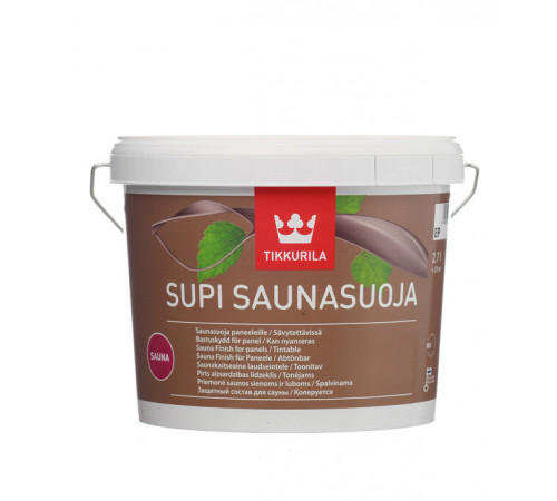 Антисептик Tikkurila/Tikkivala Supi Sauna Protect для бань и саун бесцветный 2,7 л Антисептик Tikkurila/Tikkivala Supi Sauna Protect для бань и саун бесцветный 2,7 л
