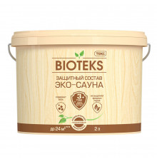 Состав защитный Текс Bioteks Эко-Сауна для бань и саун бесцветный 2 л