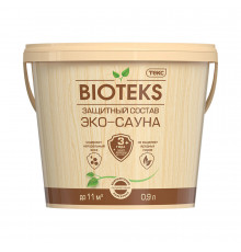 Состав защитный Текс Bioteks Эко-Сауна для бань и саун бесцветный 0,9 л