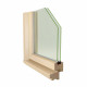 Окно деревянное Timber&style 460х470х45 мм 1 створка поворотная