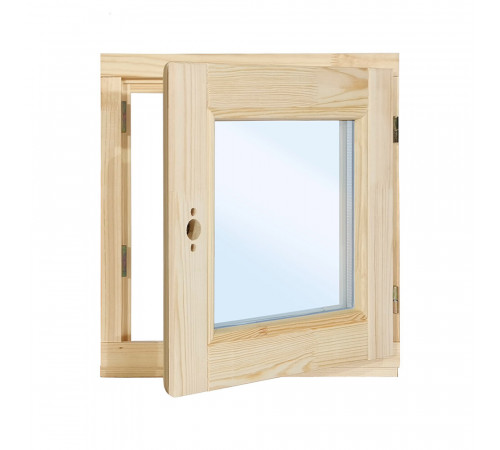 Окно деревянное Timber&style 400х400х45 мм 1 створка поворотная Окно деревянное Timber&style 400х400х45 мм 1 створка поворотная