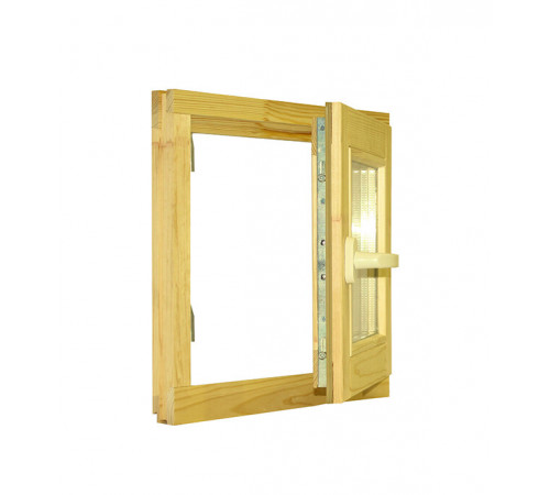 Окно деревянное Timber&style 460х470х45 мм 1 створка поворотная Окно деревянное Timber&style 460х470х45 мм 1 створка поворотная