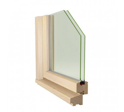 Окно деревянное Timber&style 1160х1000х45 мм 2 створки левая глухая правая поворотная Окно деревянное Timber&style 1160х1000х45 мм 2 створки левая глухая правая поворотная