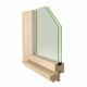 Окно деревянное Timber&style 400х400х45 мм 1 створка поворотная