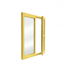 Окно деревянное Timber&style 1160х1000х45 мм 2 створки левая глухая правая поворотная