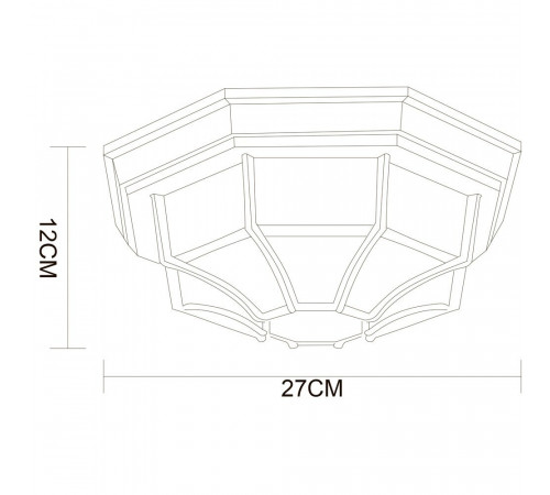 Светильник садово-парковый настенный Arte Lamp Pegasus бело-золотой E27 60 Вт IP44 (A3121PF-1WG)