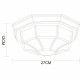 Светильник садово-парковый настенный Arte Lamp Pegasus бело-золотой E27 60 Вт IP44 (A3121PF-1WG)