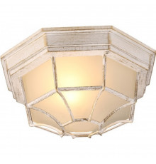 Светильник садово-парковый настенный Arte Lamp Pegasus бело-золотой E27 60 Вт IP44 (A3121PF-1WG)