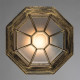 Светильник садово-парковый настенный Arte Lamp Pegasus черно-золотой E27 60 Вт IP44 (A3121PF-1BN)