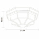 Светильник садово-парковый настенный Arte Lamp Pegasus черно-золотой E27 60 Вт IP44 (A3121PF-1BN)