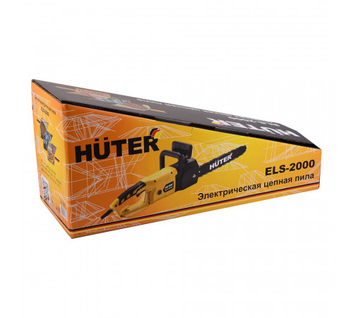 Пила цепная электрическая Huter ELS-2000 2000 Вт 16' шаг 3/8' паз 1,3 мм 57 звеньев (70/10/1)