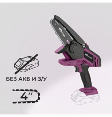 Мини-пила цепная аккумуляторная КМ АТОМ 18 В 4' шаг 1/4' паз 1,1 мм 32 звена без АКБ и ЗУ (CMCS-181)